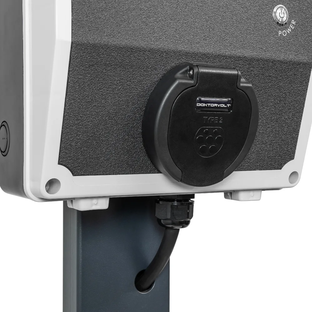 WALLBOX stacja ładowania 11 kW typ 2 + słupek