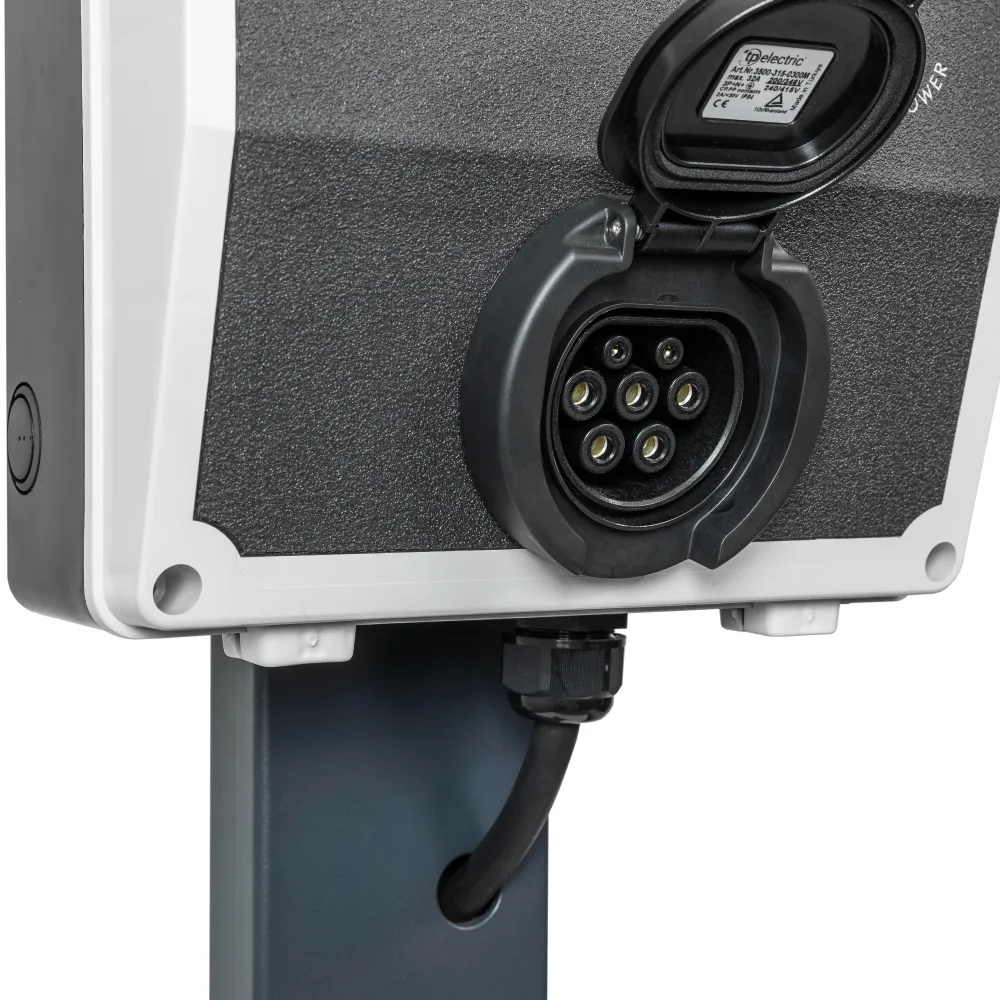 WALLBOX stacja ładowania 11 kW typ 2 + słupek