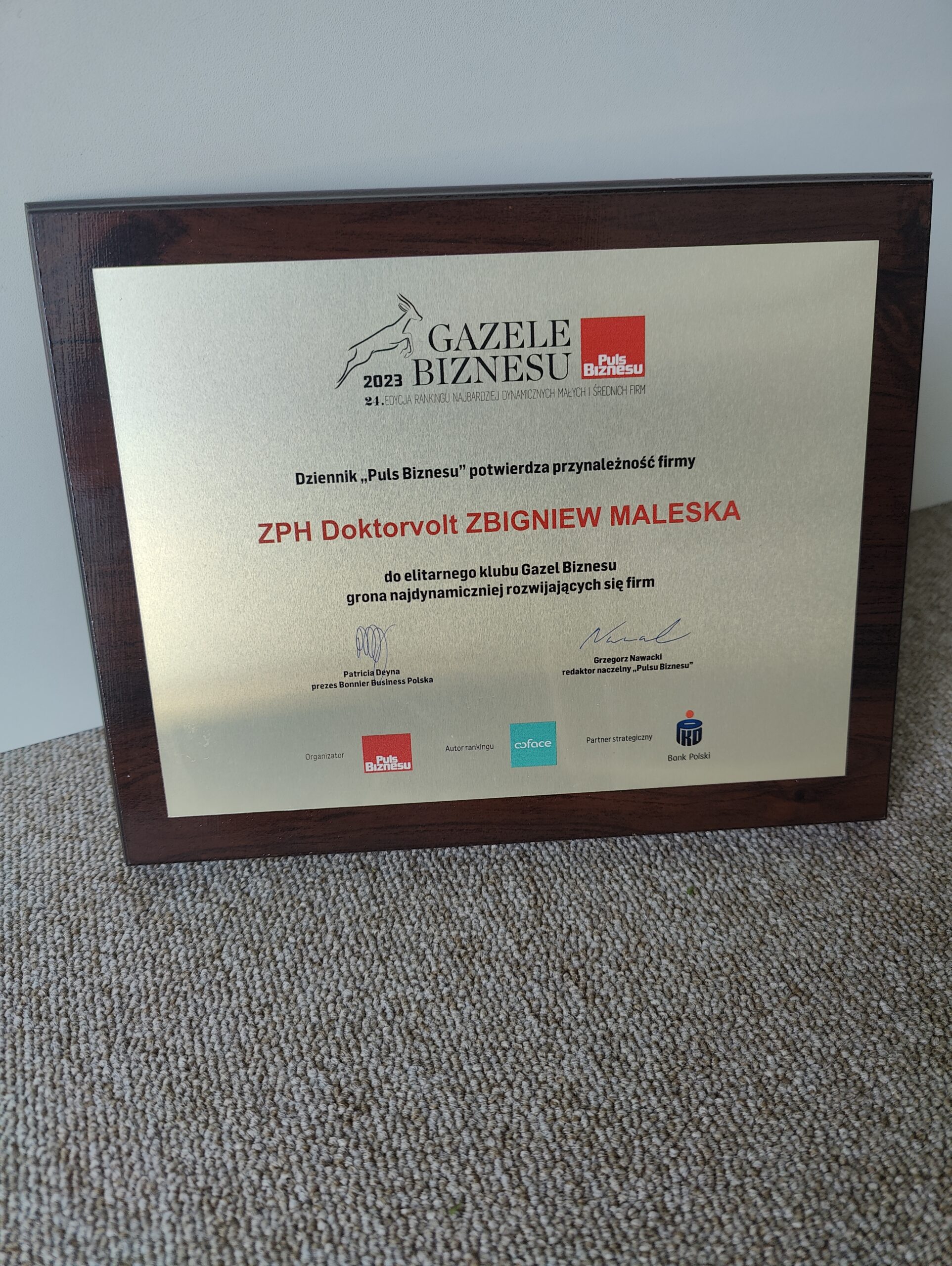 Doktorvolt ist ein Teil des Erfolgs polnischer Unternehmen: Gala Gazellen des Geschäfts 2023