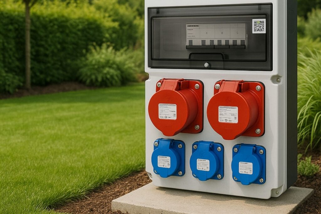 CEE Distribution Board 32A 16A – a reliable power distributor for construction sites and gardens