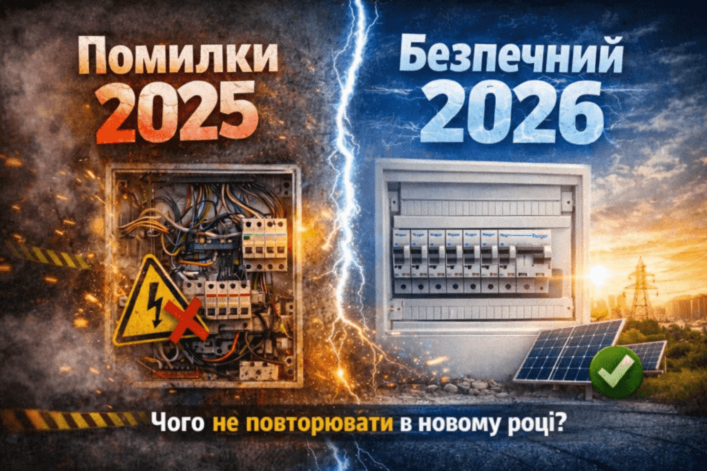 Найпоширеніші помилки в електричних установках 2025 – чого не повторювати у 2026 році