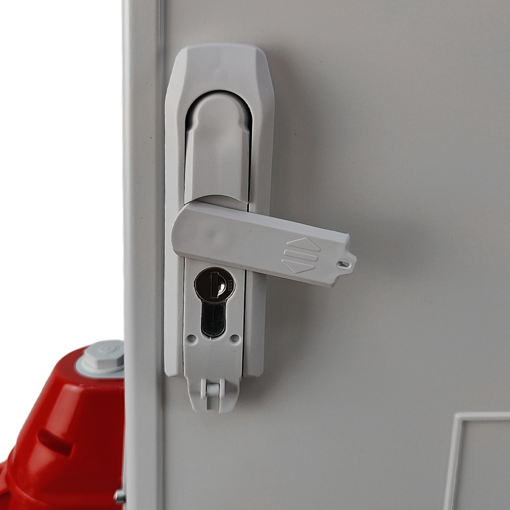 Baustromverteiler auf Ständer OS-S/FI SET tragbar mit Steckdosen 2x32A 1x16A CEE MENNEKES 8x230V Schuko Stromverteiler für Baustellen Stromkasten mit Schutz Doktorvolt DV-8379-D – Bild 11