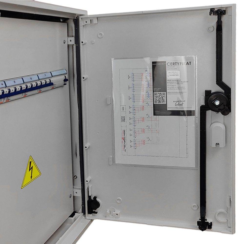 Baustromverteiler auf Ständer OS-S/FI SET tragbar mit Steckdosen 2x32A 1x16A CEE MENNEKES 8x230V Schuko Stromverteiler für Baustellen Stromkasten mit Schutz Doktorvolt DV-8379-D – Bild 12