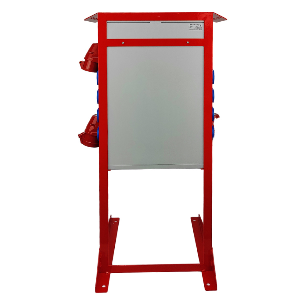 Baustromverteiler auf Ständer OS-S/FI SET tragbar mit Steckdosen 2x32A 1x16A CEE MENNEKES 8x230V Schuko Stromverteiler für Baustellen Stromkasten mit Schutz Doktorvolt DV-8379-D – Bild 6