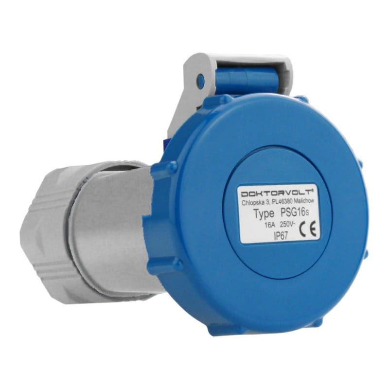 Gniazdo przenośne 230V 16A IP67 system Schuko Doktorvolt 6473 - obrazek 2