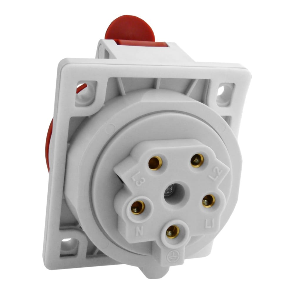 Gniazdo tablicowe skośne 32A 5P IP54 Doktorvolt 6411 - Image 3