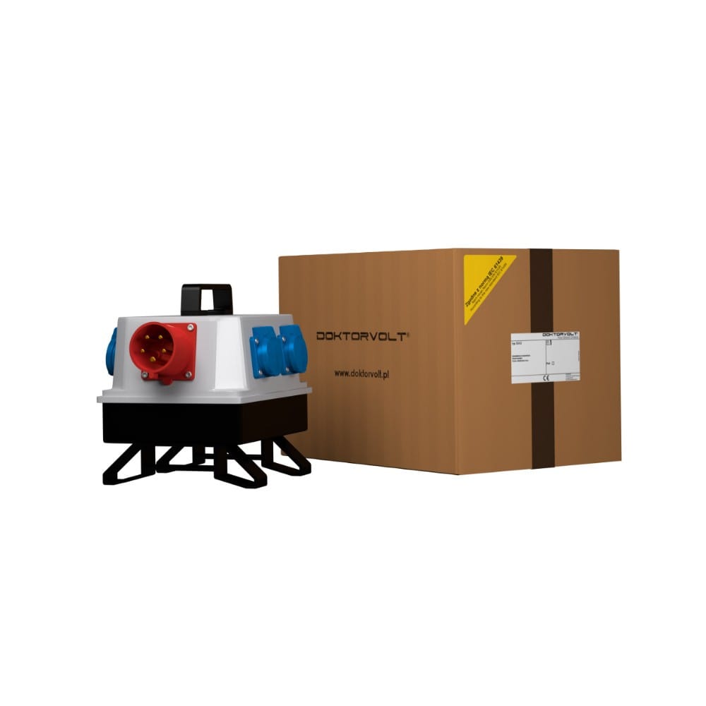 Rozdzielnica budowlana wtyczka odbiornikowa 16A BAU 5x230V Schuko Mennekes Doktorvolt® 6138