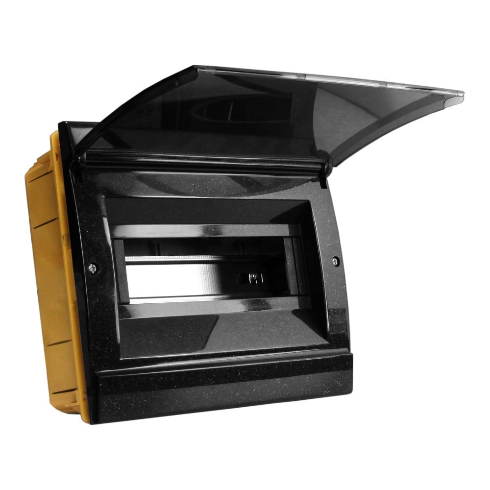 Rozdzielnica podtynkowa 8 modułowa IP40 czarna 970.08.N M-L 0964 - Image 2