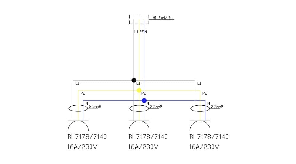 Rozdzielnica wisząca mDV 3x230V Schuko Doktorvolt® 2688 - obrazek 4