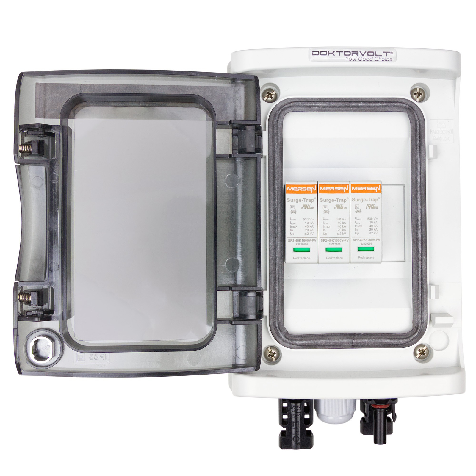 Rozdzielnica PV Fotowoltaiczna Solarna DC 1000V T2 Mersen Doktorvolt 4364 - obrazek 2