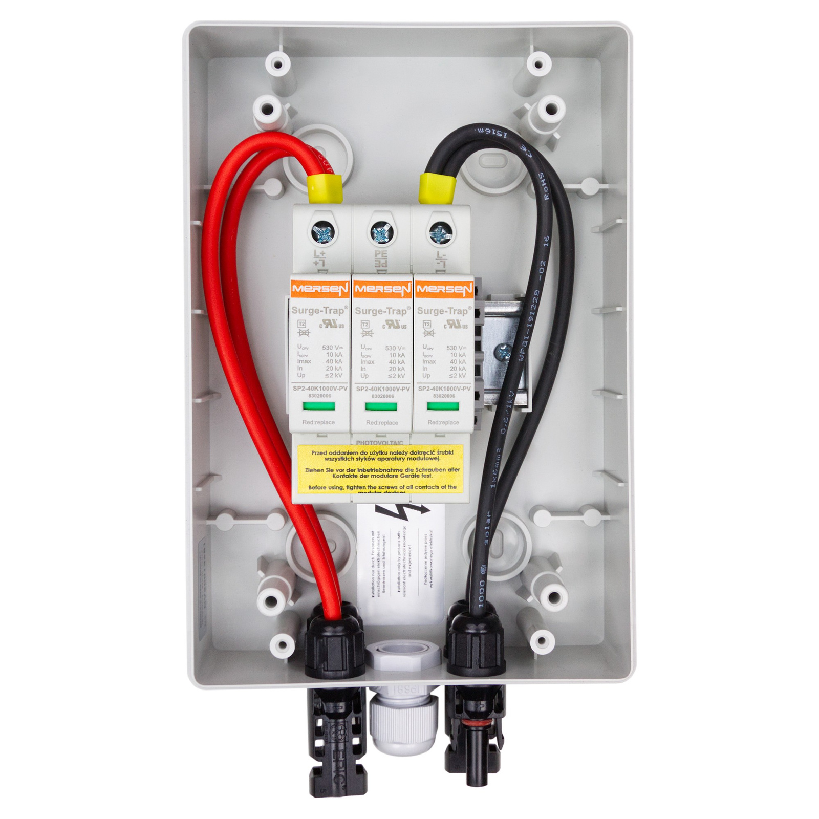 Rozdzielnica PV Fotowoltaiczna Solarna DC 1000V T2 Mersen Doktorvolt 4364 - obrazek 3