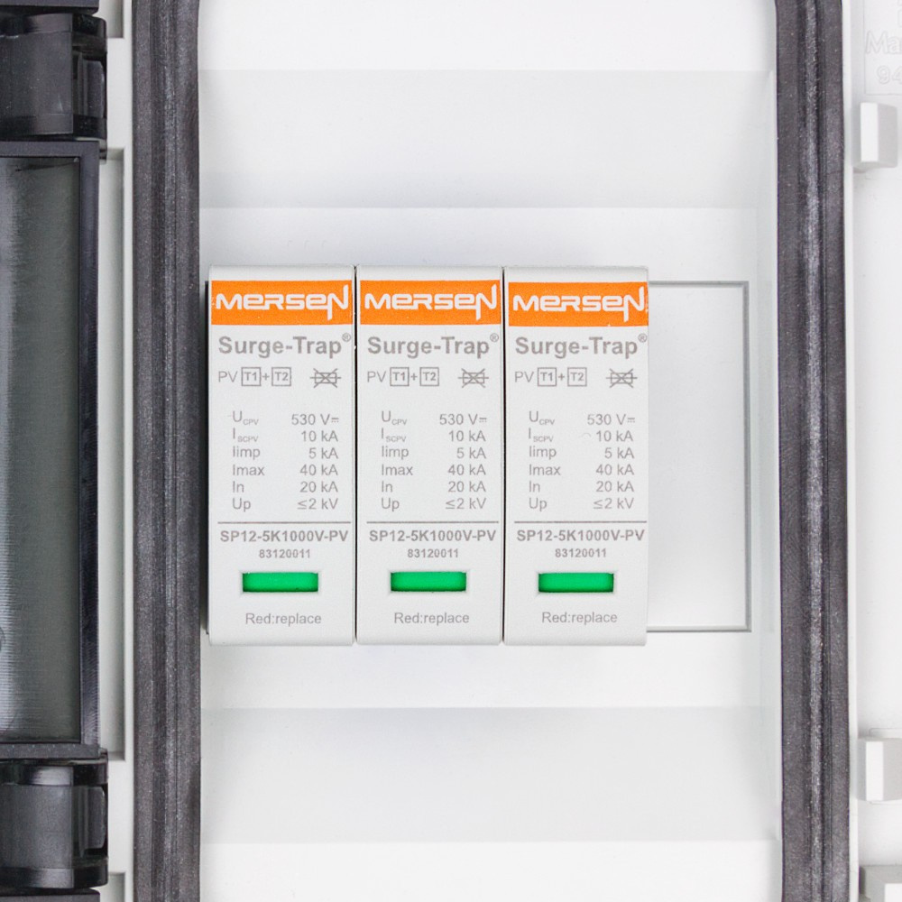 Solar Anschlusskasten PV DC 1000V 1x T1 T2 Mersen 1-String PG Doktorvolt DV-4395-FOT – Bild 4