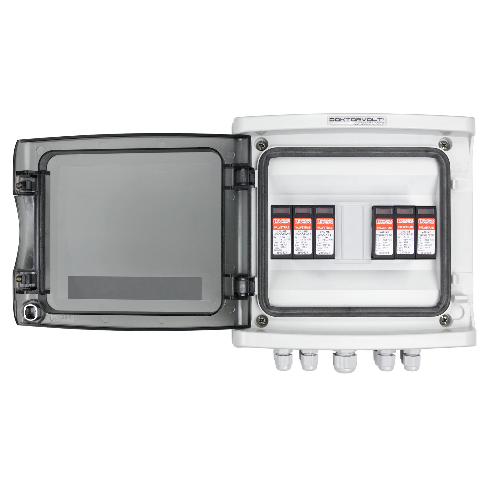 Rozdzielnica PV Fotowoltaiczna Solarna 2-Stringowa DC 1000V T2 PG Phoenix Contact Doktorvolt 4432 - obrazek 2