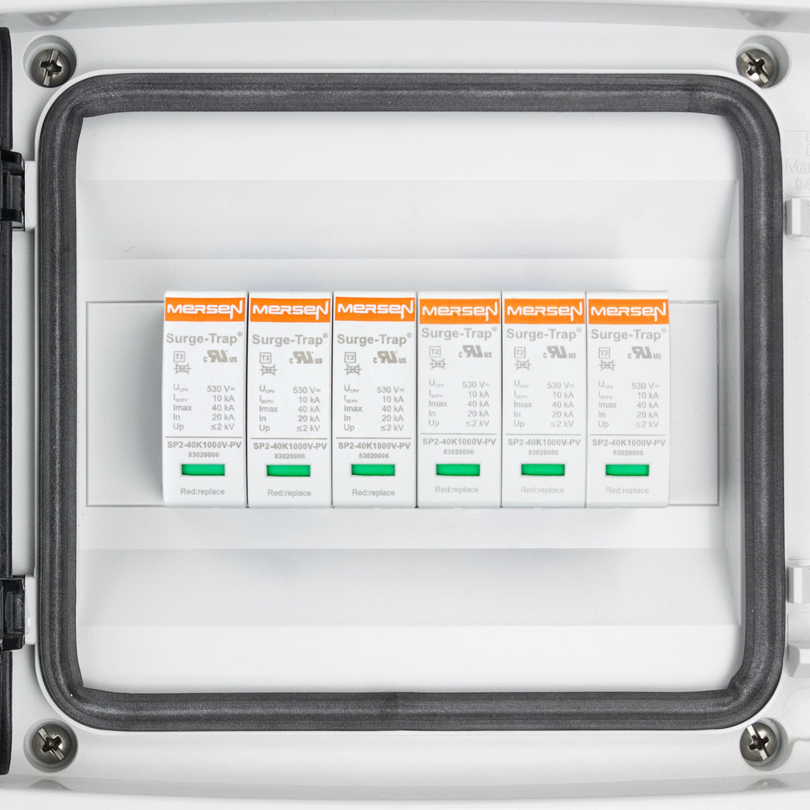 Rozdzielnica PV Fotowoltaiczna Solarna 2-Stringowa DC 1000V T2 Mersen Doktorvolt 4449 - obrazek 4