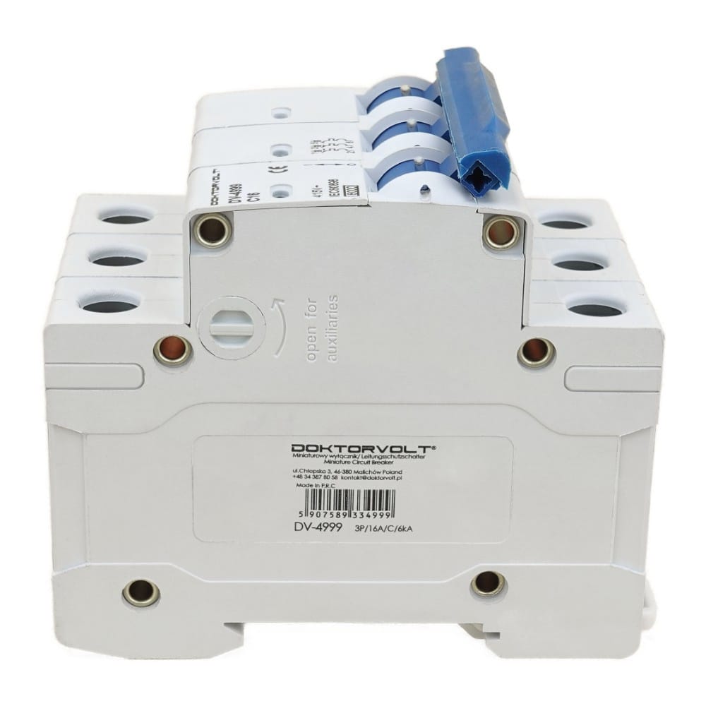 Wyłącznik nadprądowy 3P C16A 6kA bezpiecznik Doktovolt 4999 - obrazek 3