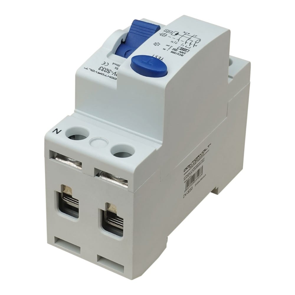 Wyłącznik różnicowoprądowy 2P 25A 30mA typ A Doktorvolt 5033 - obrazek 3