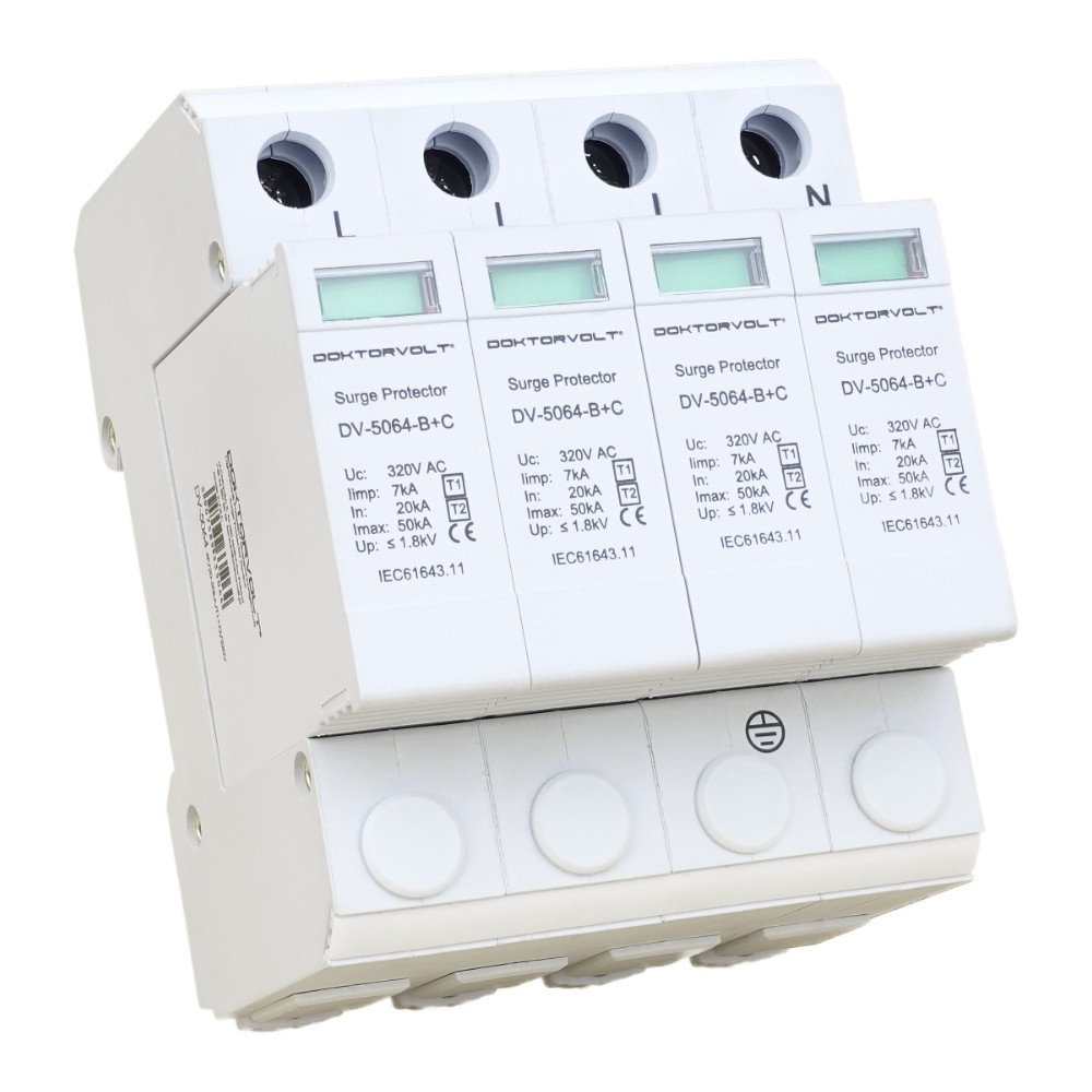 Ogranicznik przepięć ochronnik 4P 20-50kA AC T1/T2 Doktorvolt 5064