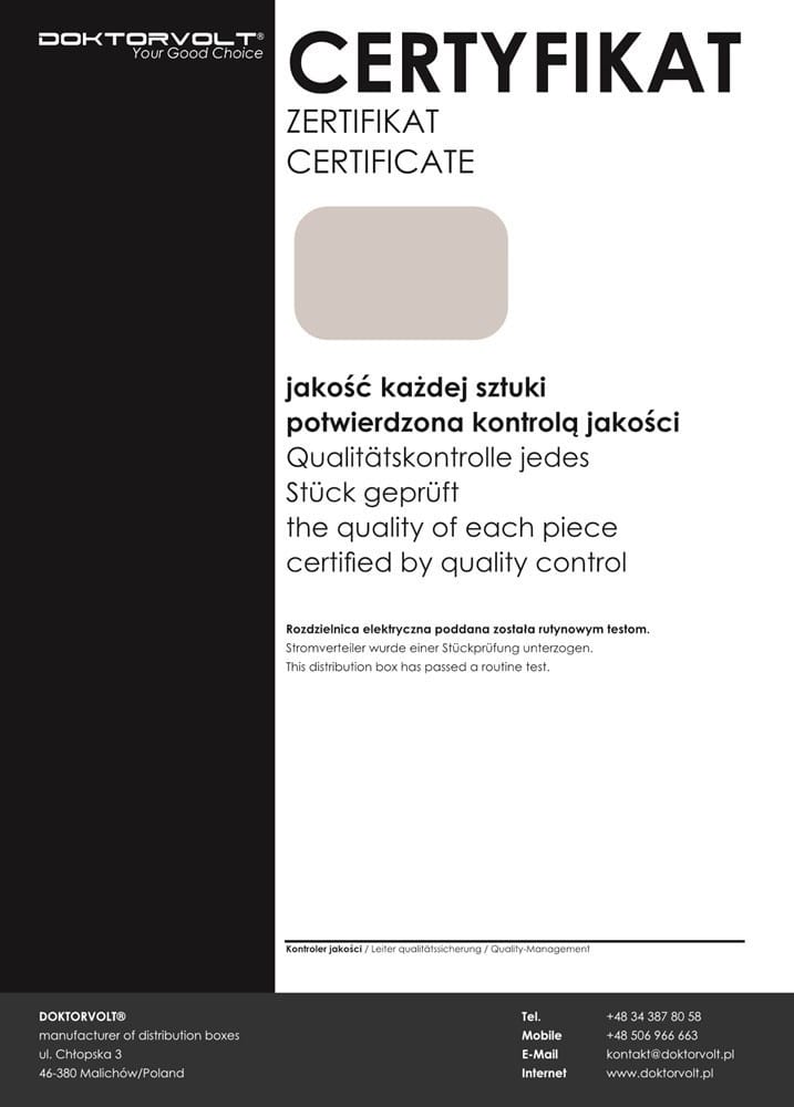 Rozdzielnica wisząca mDV 2x230V Schuko praca z łączem pneumatycznym Doktorvolt® 2749 - obrazek 4