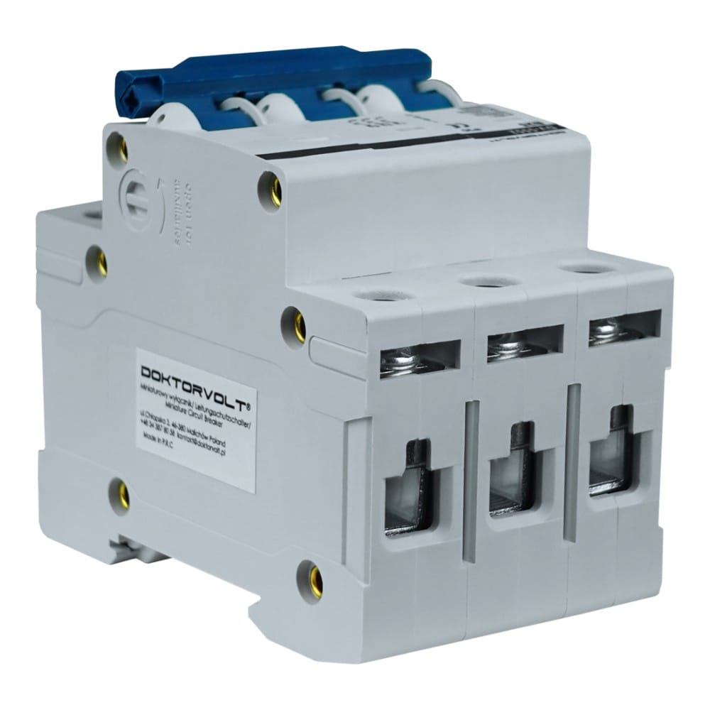 Wyłącznik nadprądowy 3P B32A 6kA bezpiecznik 3-fazowy Doktovolt 5569 - Image 4