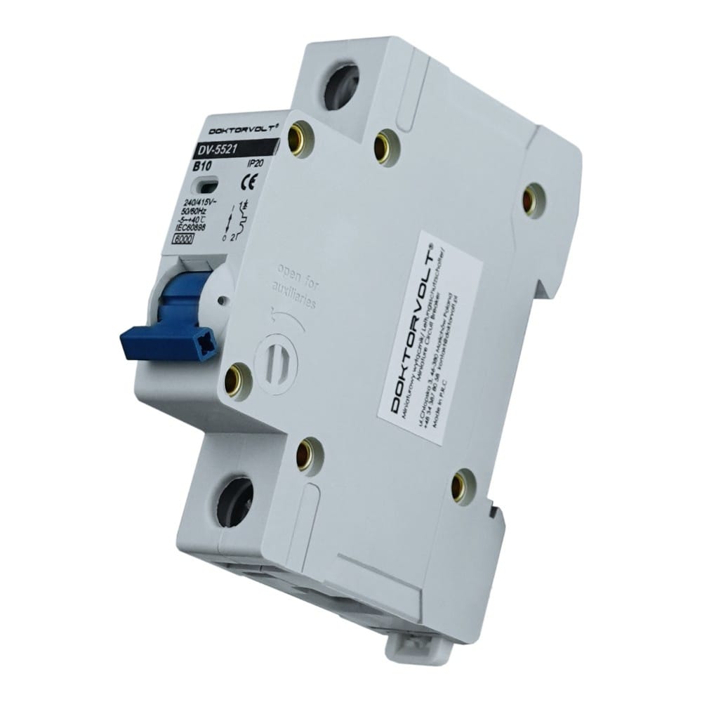 Wyłącznik nadprądowy 1P B10A 6kA bezpiecznik Doktovolt 5521 - Image 2