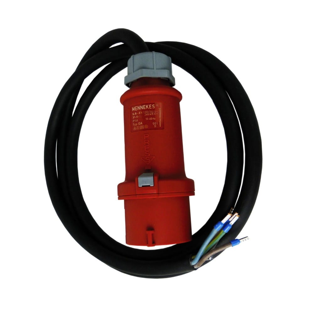 2m Przewód przyłączeniowy z wtyczką 16A/5P kabel 5x2,5mm² 2930 - Image 2