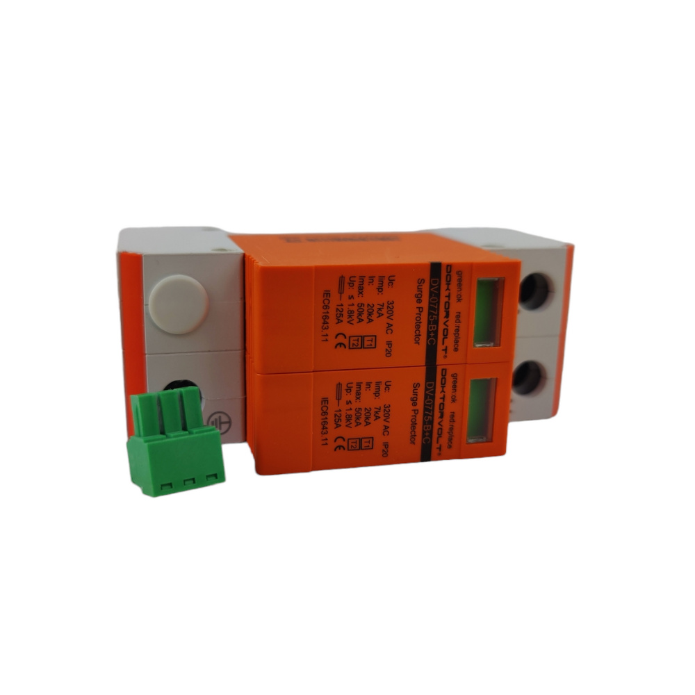 Ogranicznik przepięć ochronnik 2P 320V AC T1 T2 Doktorvolt 0775 - obrazek 4