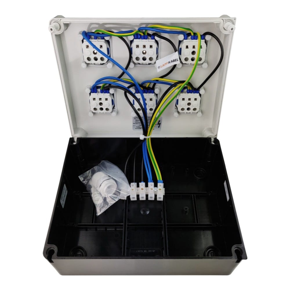 Rozdzielnica budowlana FRED 6x230V gniazda Mennekes Doktorvolt® 9627 - Image 2