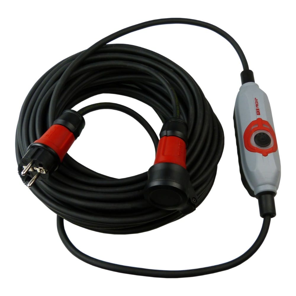 Przedłużacz 25m budowlany IP44 230/16A H07RN-F 3x2,5 z bezpiecznikiem automatycznym kablowym PRCD-S Doktorvolt® 9580