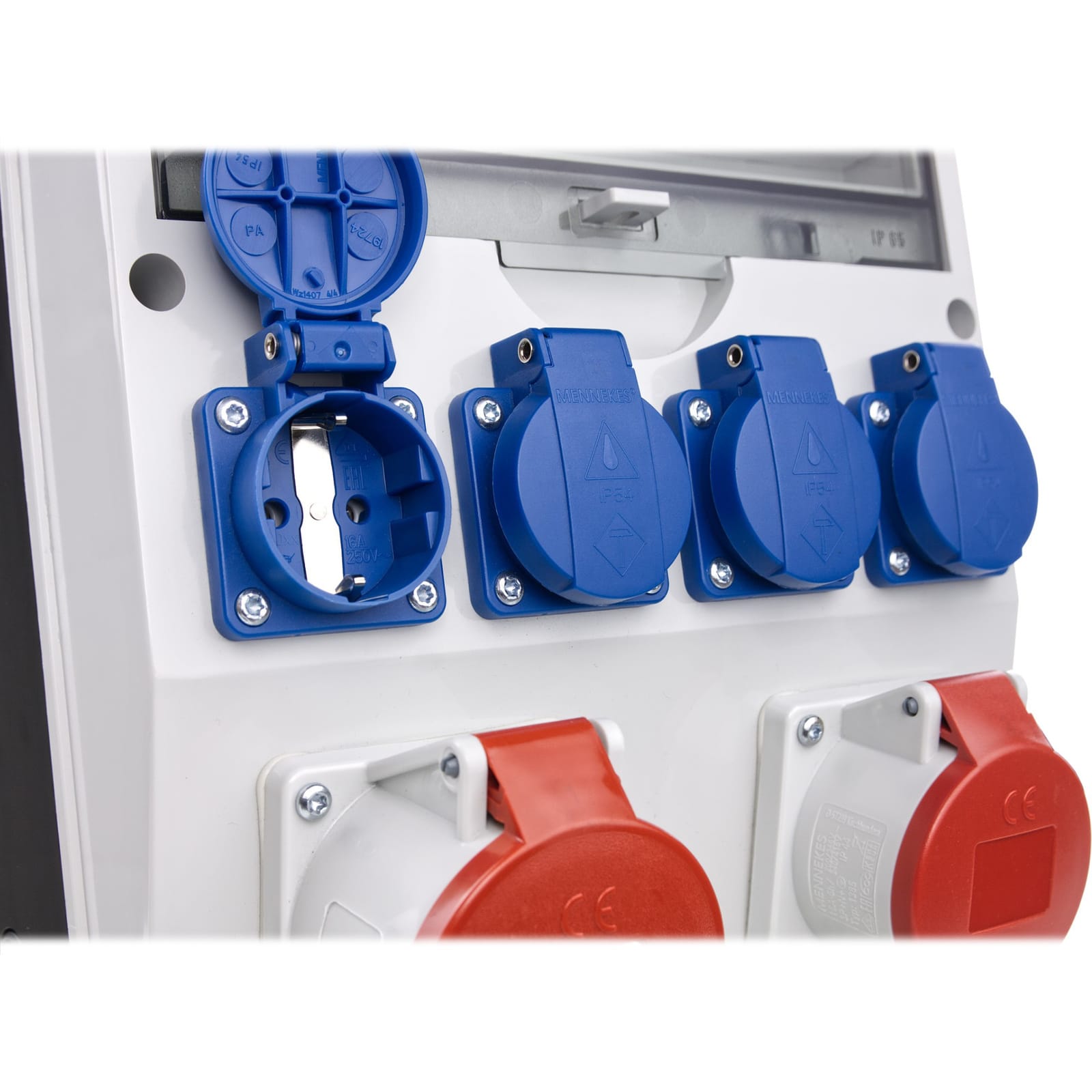 Rozdzielnica budowlana TD 32A 16A 4x230V Schuko Doktorvolt bez zabezpieczeń 6077 - obrazek 4