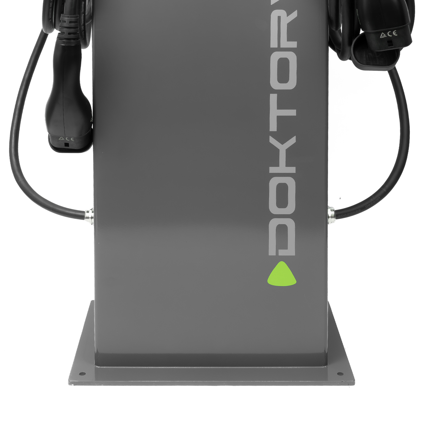Wolnostojąca stacja ładowania EVSE 2x22 kW ładowarka dwustanowiskowa typ 2 RFID 2x5m kabel do ładowania DOKTORVOLT DV-5169-EV - Image 3