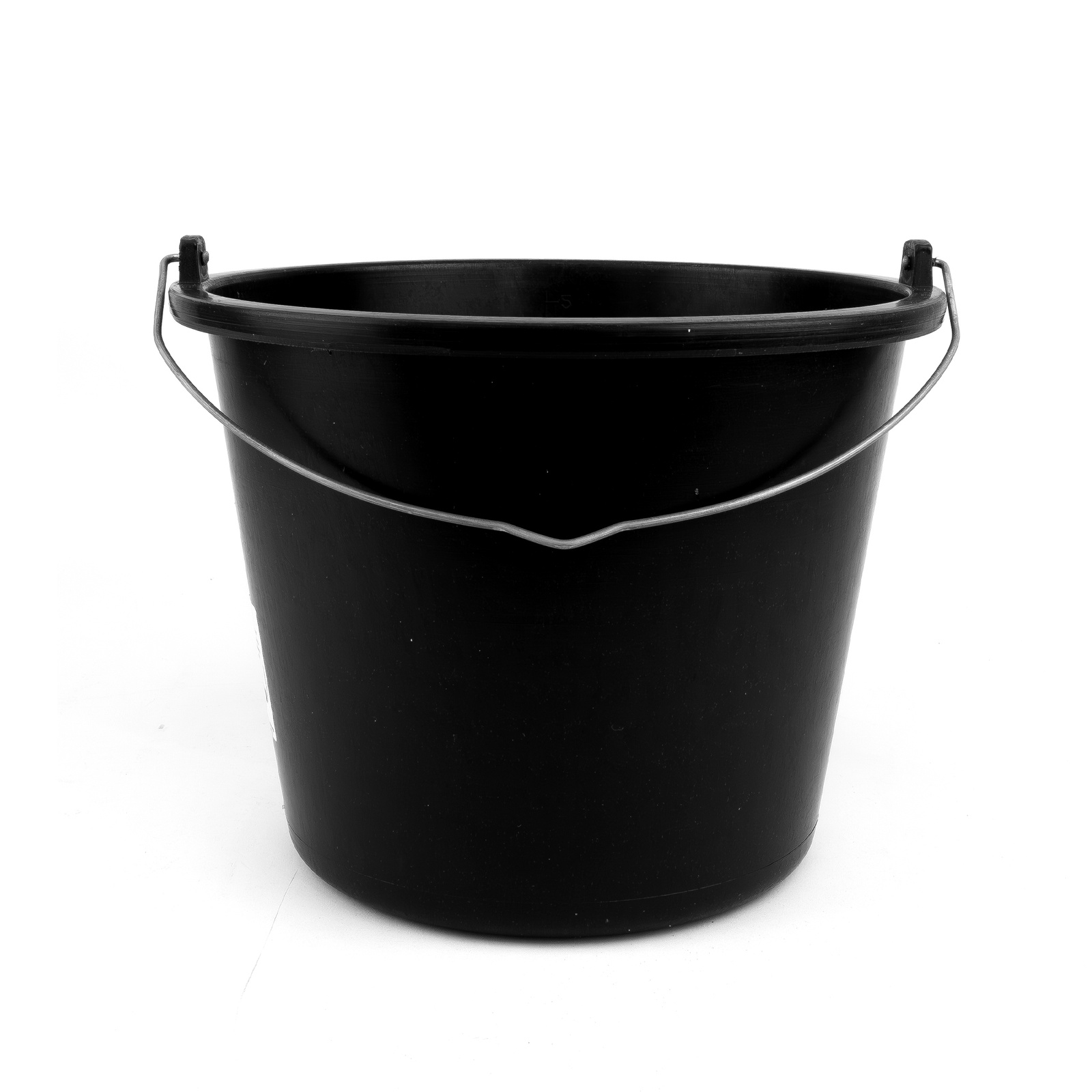 Wiadro budowlane 16L ogrodnicze gospodarcze PVC plastikowe czarne na zaprawę wodę Doktorvolt - obrazek 2