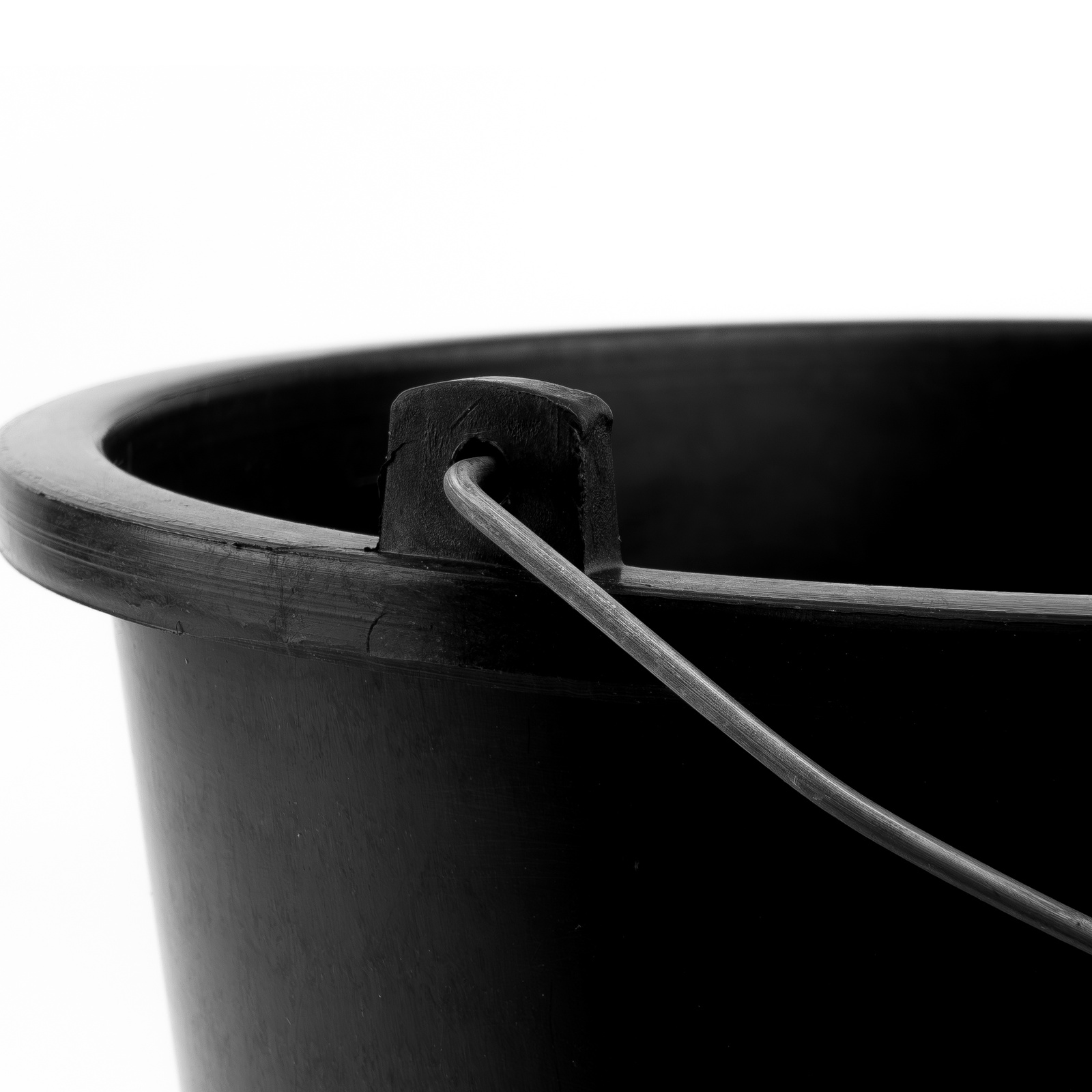 Wiadro budowlane 12L ogrodnicze gospodarcze PVC plastikowe czarne na zaprawę wodę Doktorvolt - obrazek 4