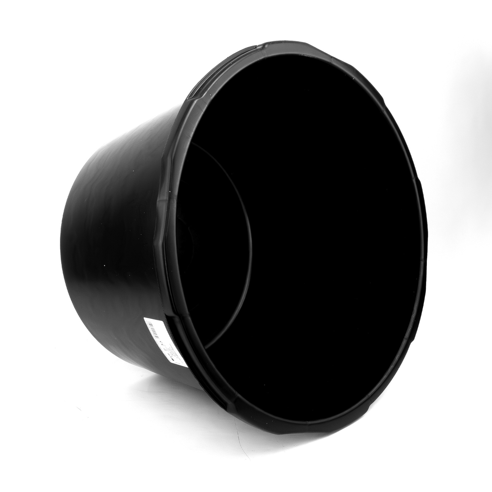 Mörtelkübel 45L Mörtelwanne Baueimer Mörtelkasten pflanzkübel Mörteleimer Kübel für Mörtel Beton Kleber widerstandsfähig aus PP/PE-Regranulat Zementkübel rund schwarz DV-5640 – Bild 3