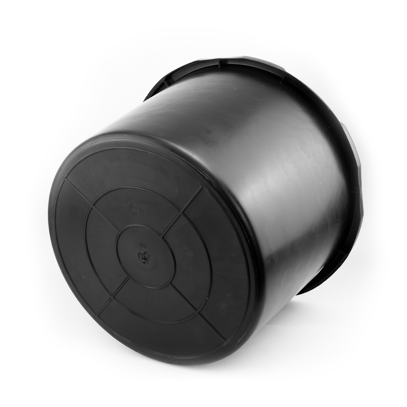 Mörtelkübel 45L Mörtelwanne Baueimer Mörtelkasten pflanzkübel Mörteleimer Kübel für Mörtel Beton Kleber widerstandsfähig aus PP/PE-Regranulat Zementkübel rund schwarz DV-5640 – Bild 4