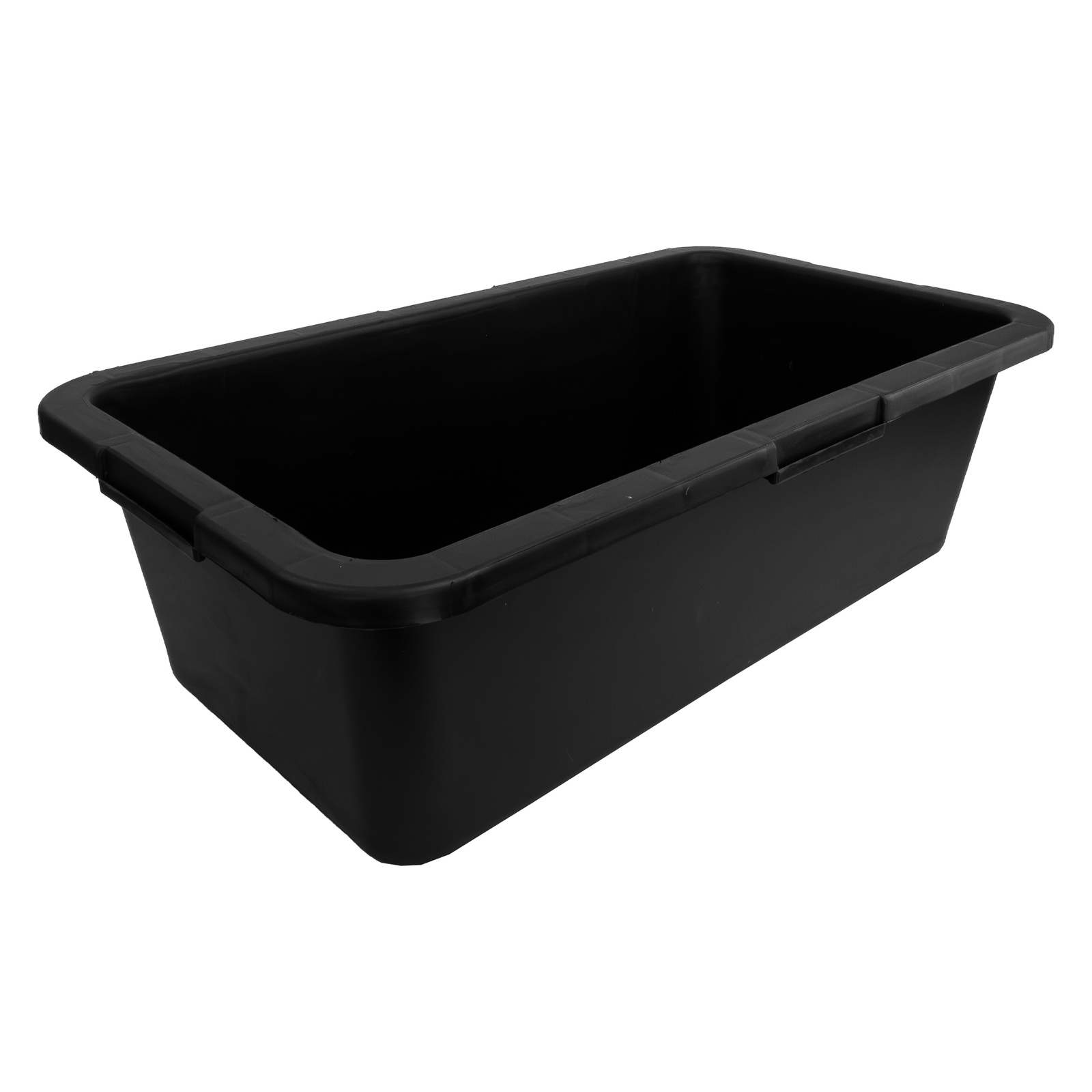 Kastra budowlana prostokątna 40L czarna z regranulatu PP/PE pojemnik na zaprawę beton klej odporna wiadro pojemnik donica kalfas - Image 2