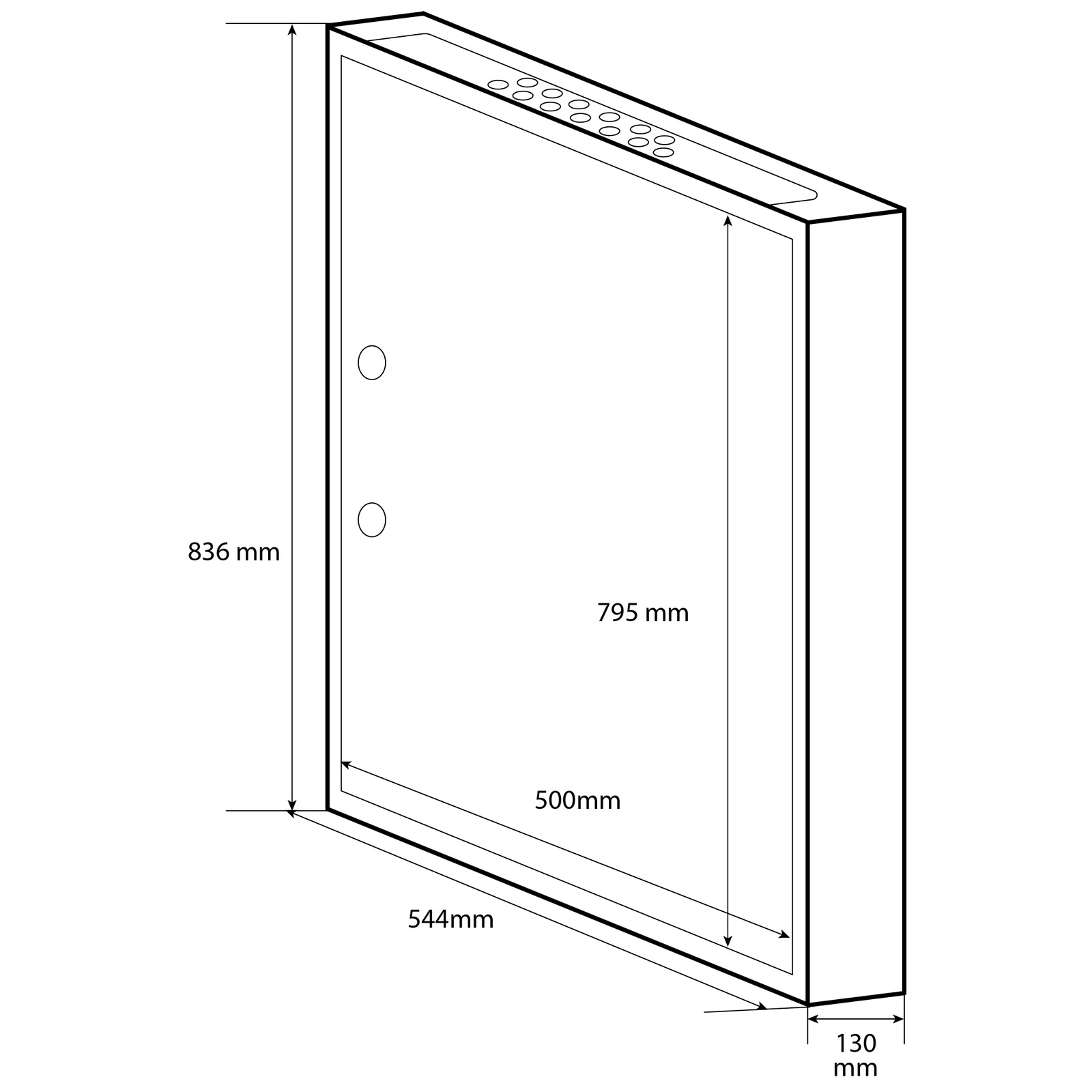 Doktorvolt Rozdzielnica natynkowa 4x24 skrzynka elektryczna modułowa metalowa IP30 1550 - obrazek 4