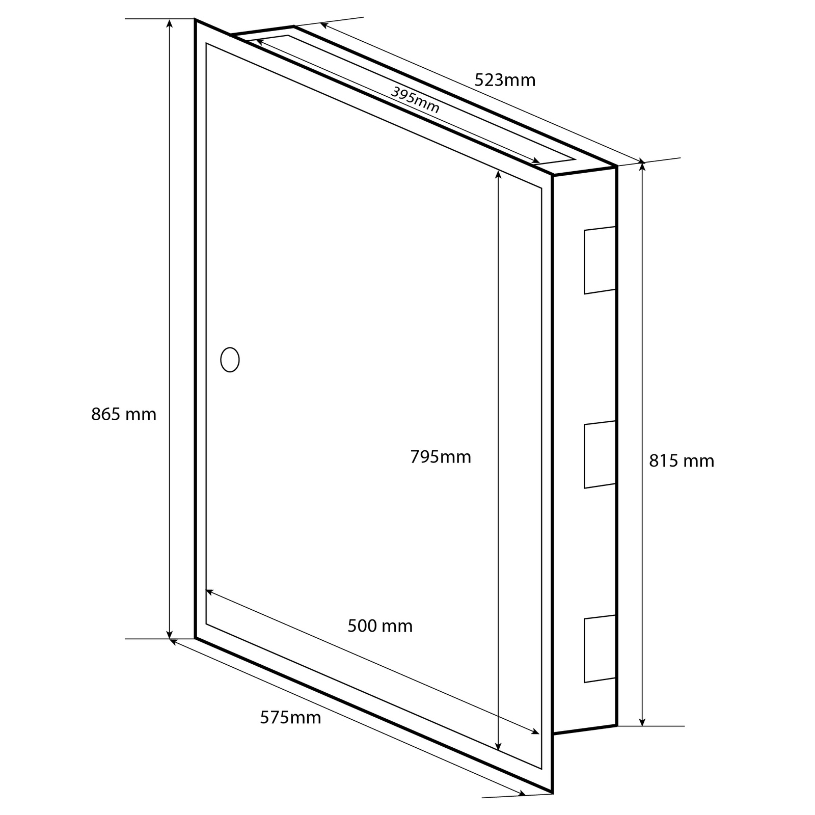 Doktorvolt Rozdzielnica podtynkowa 4x24 modułowa metalowa 4x24 IP30 1659 - Image 4