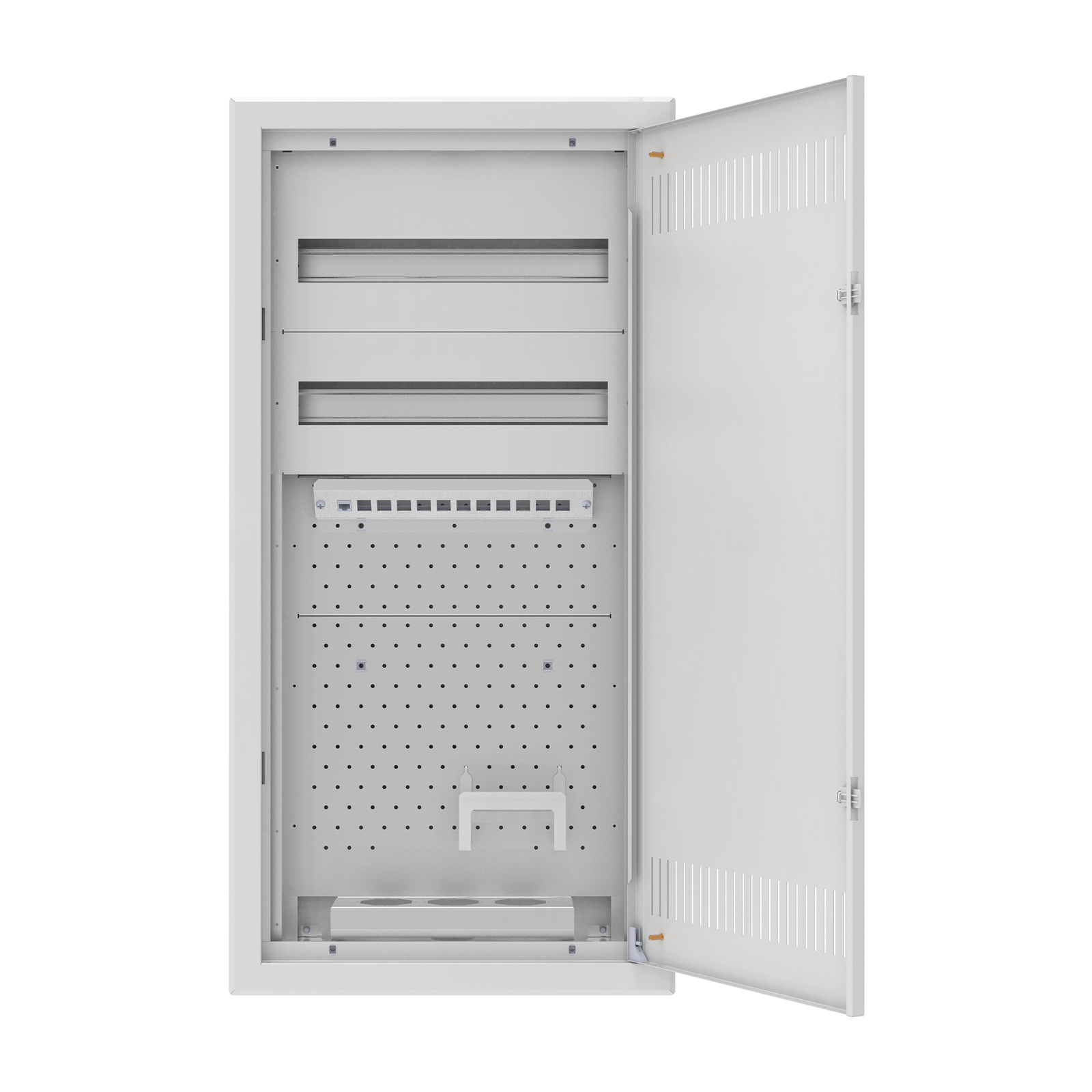 Multimediales Leergehäuse 36 Modulen halterung für den Modem und Möglichkeit zur Erweiterung der Modulanzahl MM-5/36e Doktorvolt