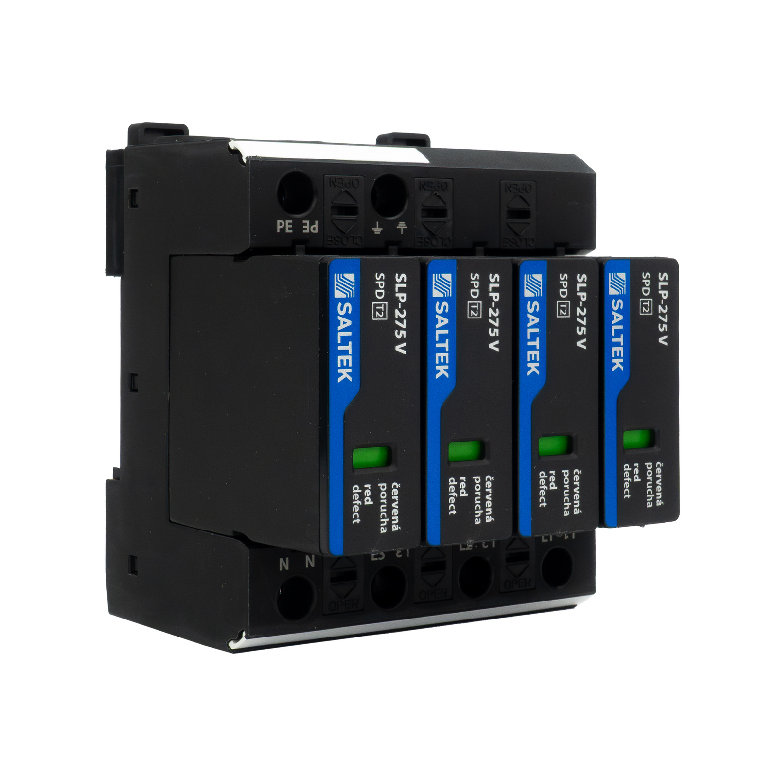 Ogranicznik przepięć typ 2 40kA SLP-275 V/4 do 350V DC szyna DIN warystorowy ochronnik przepięciowy dla niskiego napięcia