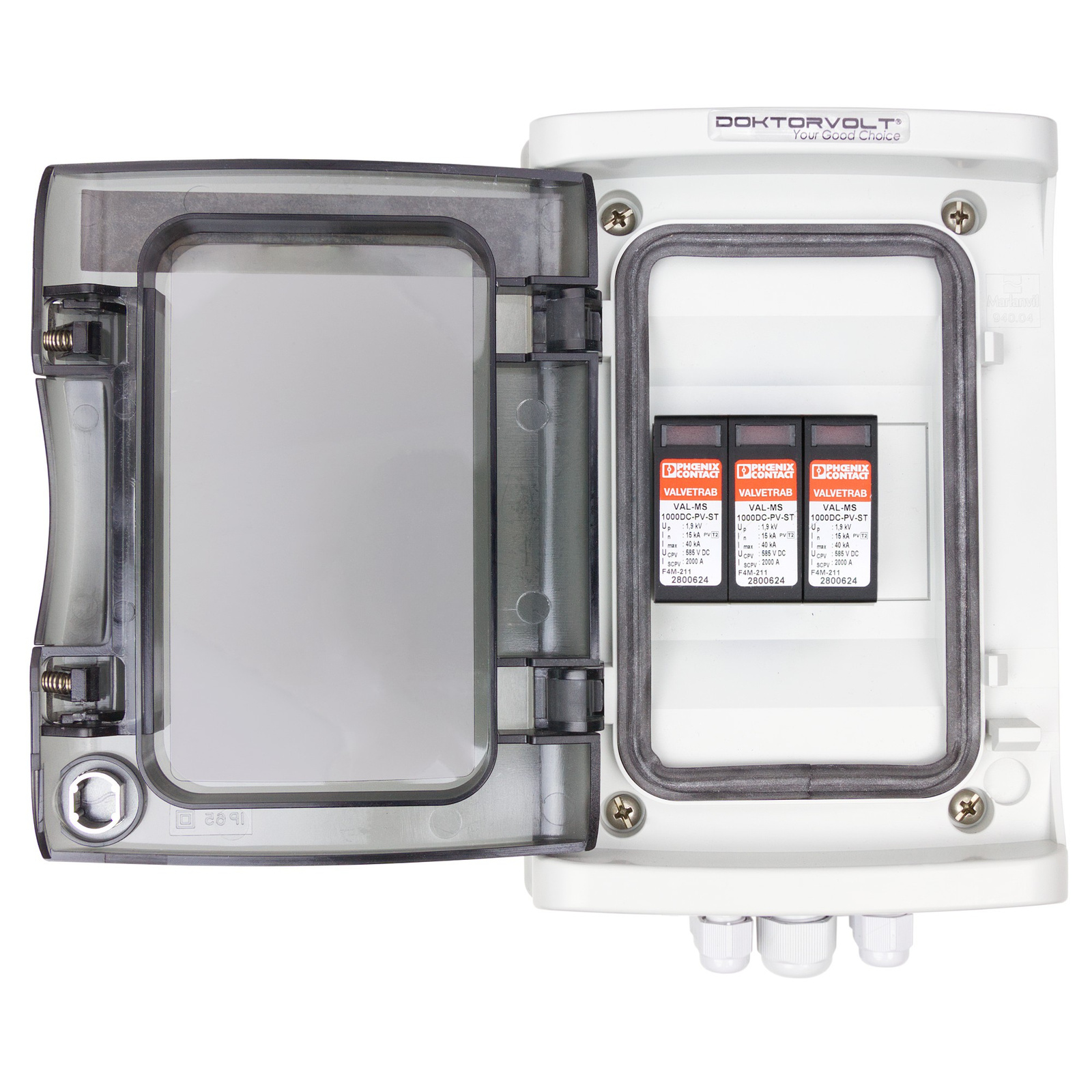 Rozdzielnica PV Fotowoltaiczna Solarna DC 1000V T2 Phoenix Contact PG Doktorvolt DV-4357-FOT - obrazek 2