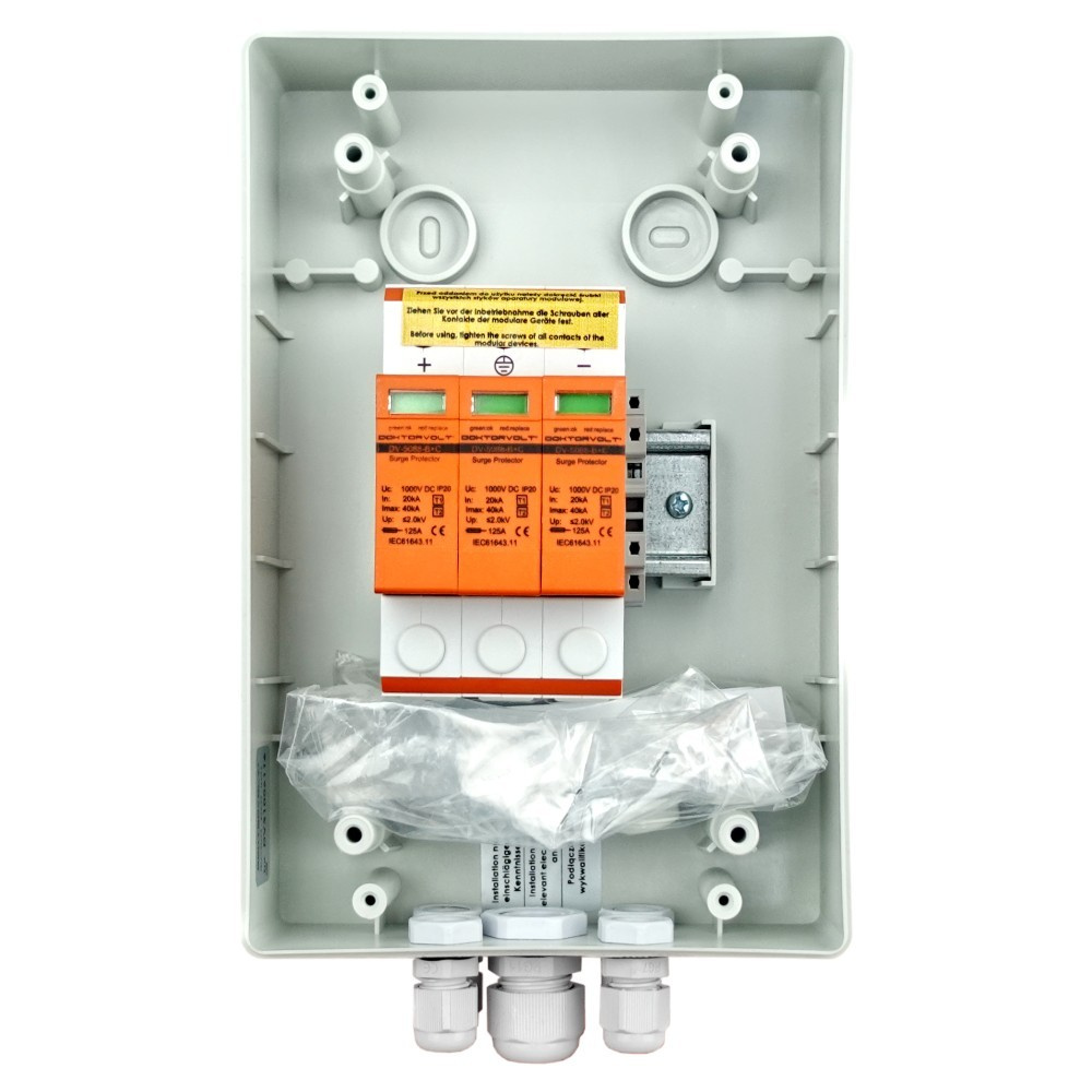 Solar Anschlusskasten PV DC 1200V 1x T1 T2 1-String PG Doktorvolt DV-4388-FOT – Bild 2