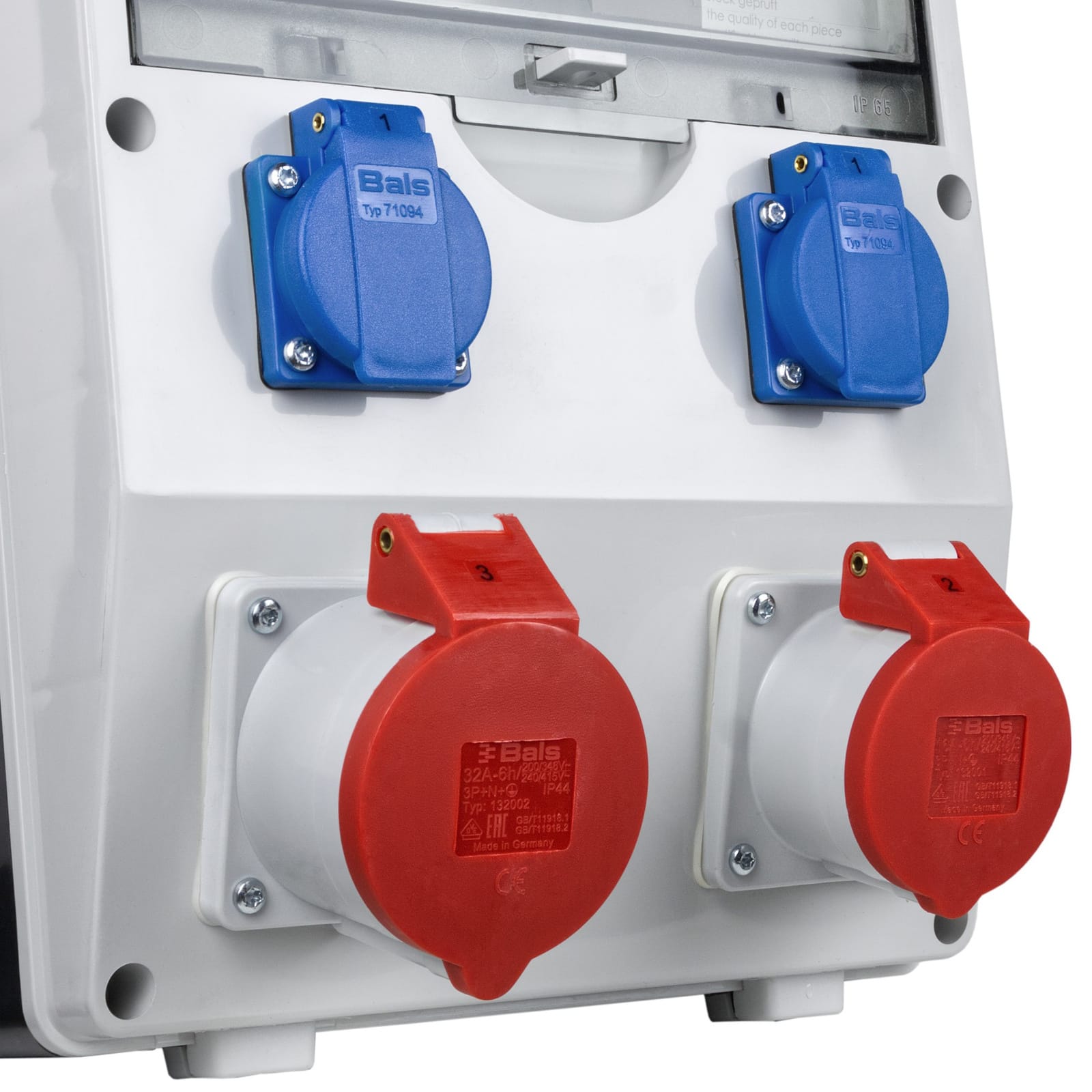 Rozdzielnica budowlana ECO-S/FI 32A 16A 2x230V Schuko Doktorvolt DV-2633-D - obrazek 3