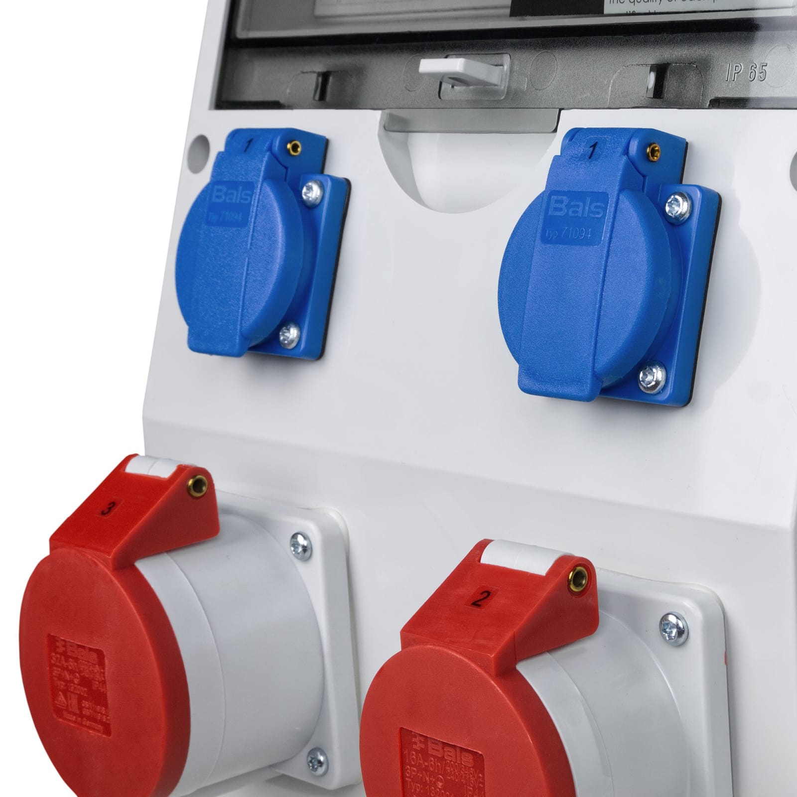 Rozdzielnica budowlana ECO-S/FI 32A 16A 2x230V Schuko Doktorvolt DV-2633-D - obrazek 4