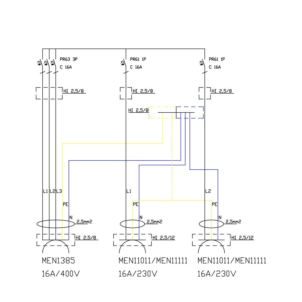 Rozdzielnica budowlana TD-S 16A 2x230V Schuko Doktorvolt 6756 - Image 4