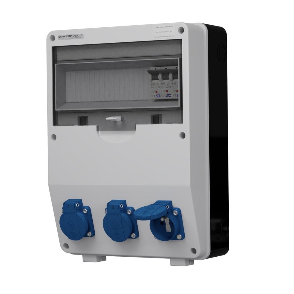 Rozdzielnica budowlana TD-S 3x230V gniazda Mennekes Doktorvolt DV-9924-F - obrazek 2