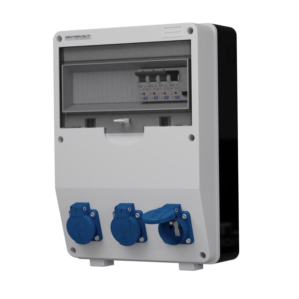 Stromverteiler TD-S/FI 3x230V franz System FI 40A 2P Doktorvolt® DV-9931-F – Bild 2