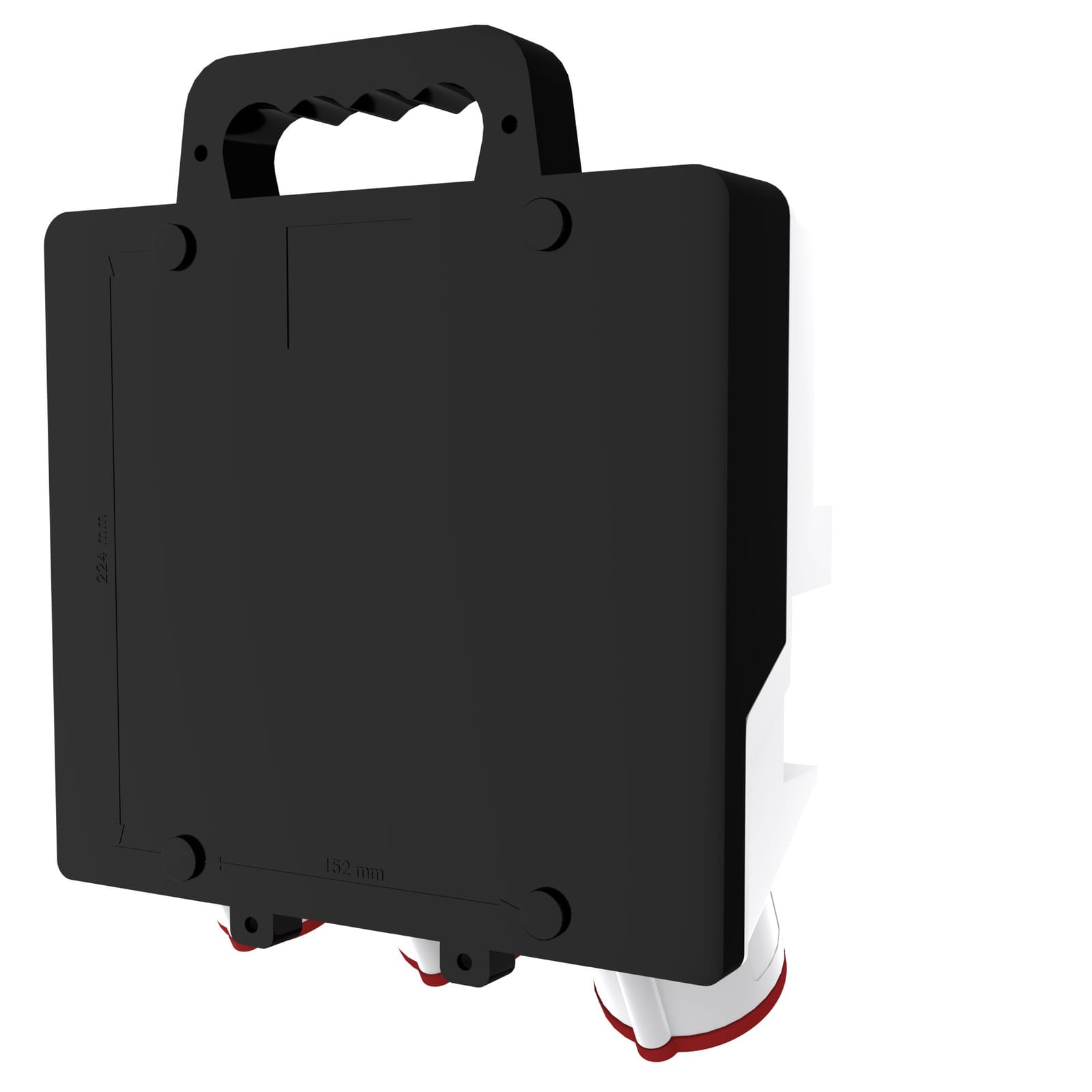 Rozdzielnica budowlana TR-S 32A 2x16A 4x230V Schuko Mennekes Doktorvolt DV-2926-D - obrazek 2