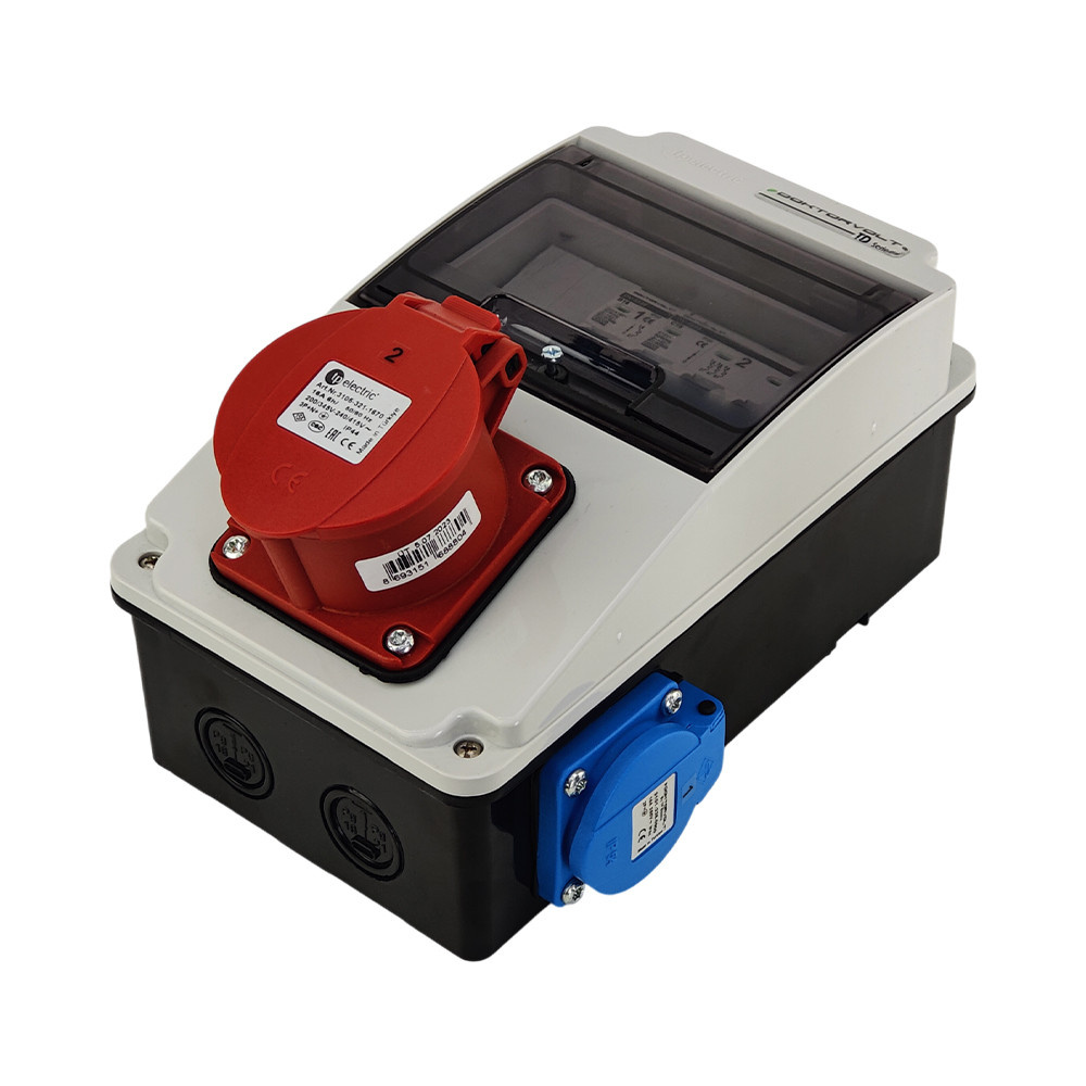 Rozdzielnica budowlana XS-S 16A 2x230V erbetka IP44 gniazda Doktorvolt DV-2144-F - obrazek 3