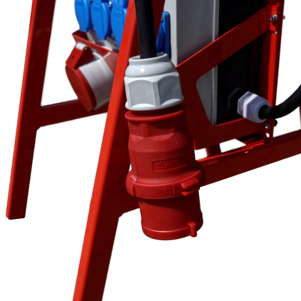 Rozdzielnica budowlana na stojaku z kablem TD-S/FI 32A 16A 4x230V SET Doktorvolt DV-6238-F - obrazek 3