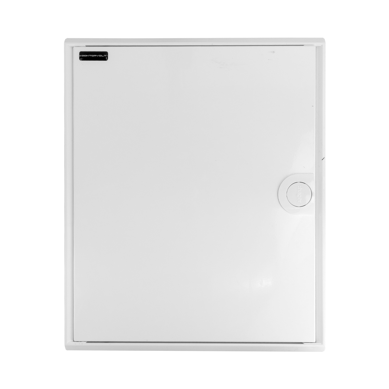 Rozdzielnica modułowa natynkowa 2x12 zabezpieczona 8xMCB 1xRCCB VDE okablowana skrzynka elektryczna Hager 370x305x96,5mm zaciski rozgałęźne L1, L2, L3, N, PE Doktorvolt DV-6319-NT - obrazek 4